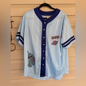 Disney Light Blue Stitch Kids Jersey